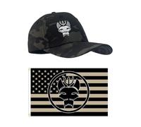 YUSENGMOO Cappello Seal Team Six Baseball Nero Mimetico, Cappellino tattico Seals + Toppa, vestibilità Flessibile (3,L)