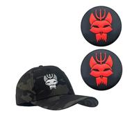 YUSENGMOO Cappello Seal Team Six Baseball Nero Mimetico, Cappellino tattico Seals + Toppa, vestibilità Flessibile (2,L)