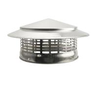 YushengTai Copertura per camino, copertura per camino, in acciaio inox, copertura per canna fumaria, protezione per uccelli, copertura dell'aria di scarico (160 mm)