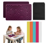 YushengTai Giocattolo sensoriale, giocattolo per l'autismo, giocattolo contro lo stress e l'ansia nell'ADHD, gioco sensoriale antistress per bambini, 20 accessori (viola)