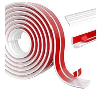 YushengTai Nastro Sigillante Impermeabile PVC Autoadesivo Forte, 2 cm x 3 m Antimuffa a Prova d'Olio, Facile Installazione per Cucina Piastrelle Battiscopa Morbido （Bianco）