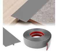 YushengTai Profilo di Transizione Pavimento, 5 CM x 5 M Profilo di Raccordo per Pavimenti A Forma di T, Profili per Piastrelle per la Connessione tra due Piastrelle per Pavimenti (Grigio)