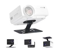 YushengTai Supporto per proiettore, mini proiettore, supporto per proiettore da parete, supporto per proiettore con interfaccia a vite universale da 1/4", girevole a 360°, nero