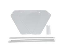 YushiTrading Acrylic Corner Side Table, Clear Small Side Table with 2 Tier Design, Space Saving Transparent End Table for Living Room Bedroom Balcony, Easy Assembly and 40 Lbs Capacity