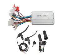 YushiTrading Controller del Motore Senza spazzole per Bici elettrica da 36 V, 48 V, 250 W, manopola dell’acceleratore Wireless con Display Digitale della Potenza, Set di Leve del Freno per Kit