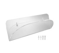 YushiTrading Espositore per montaggio a parete per skateboard in acrilico, supporto per rack da parete per skateboard, gancio per ponte longboard trasparente trasparente con viti ad espansione