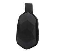YushiTrading Polyhedral Sling Chest Bag, Waterproof Lightweight Daypack, Geometric Texture Large Capacity Shoulder Bag with Hidden Cable Outlet for Men and Women Cycling Outdoor Travel
