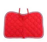 YushiTrading Sottosella per Cavallo in Cotone con Doppio Bordo in Corda, Maniglia in Resistente PP e Cintura Pancia, Morbido Tappetino Traspirante per Assorbimento del Sudore per Attrezzatura (Rossa)