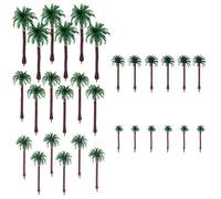 Yushu, 30 alberi di cocco artificiali di palma da paesaggio in miniatura, per decorazioni per cupcake, decorazioni per torte, piante d'acquario, modello di costruzione paesaggio