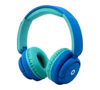 YUSONIC Cuffie wireless per bambini, Bluetooth, pieghevoli, con microfono integrato, cuffie per bambini e adulti, telefoni cellulari, TV, tablet, scuola, rete, ufficio, colore blu e verde