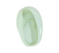 YUSSEQDD 2x protezioni per le orecchie in licone, cuffie antirumore per la tintura dei capelli, per domestico, parrucchiere, rosa, Verde, 7.7x4.8x1.2 cm