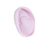 YUSSEQDD 2x protezioni per le orecchie in licone, cuffie antirumore per la tintura dei capelli, per domestico, parrucchiere, rosa, Viola, 7.7x4.8x1.2 cm
