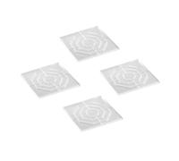 YUSSEQDD 4x licone Piedini per mobili Protezioni antiscivolo per pavimenti per scrivania, letto, divano Diametro rotondo 4 cm, Piazza, 6x6 cm