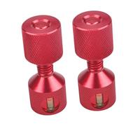 YUSSEQDD Allineatori per flange in alluminio anodizzato, rapidi, con perni a due fori, comodi, pratici ed efficienti, che li rendono più pratici e durano a, Rosso, 8 cm
