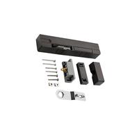 YUSSEQDD Ammortizzatore per porta con chiusura silenziosa. Chiudiporta automatico che impedisce lo schiacciamento delle mani e protegge le serrature con pacchetto di accessori a, Marrone, Giusto