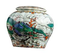 YUSSEQDD Barattolo cinese per lo con coperchio, contenitore antico per il tè, conserva splendidamente il tè in un elegante ufficio domestico, può essere utilizzato come