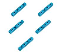YUSSEQDD Collettore pneumatico a 4 vie e 7 porte, striscia di alluminio premium, divisore multi-via per sistemi pneumatici, facile installazione, ampiamente utilizzato , 4 posizioni con 7