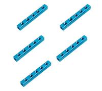 YUSSEQDD Collettore pneumatico a 4 vie e 7 porte, striscia di alluminio premium, divisore multi-via per sistemi pneumatici, facile installazione, ampiamente utilizzato , 5 posizioni con 8