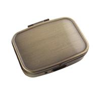 YUSSEQDD Contenitore per pillole con specchio, impermeabile e facile da aprire, per organizzare integratori, caramelle e piccoli gioielli, porta pillole da tasca o borsa, mini viaggio.
