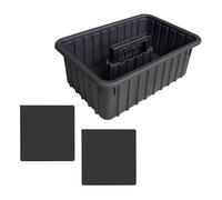 YUSSEQDD Organizzatore di utensili, divisori rimovibili, vassoio, accessori per la pulizia e la conservazione degli utensili, carrello portautensili con ruote, mobiletto per banco da lavoro, parti per