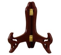 YUSSEQDD Portapiatti in legno vintage, espositore per dolci da tè, elegante, con dettagli intagliati, portapiatti decorativo per valorizzare lo spazio abitativo. in legno, Marrone, 8 pollici