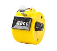 YUSSEQDD Pratico contatore digitale elettronico per tenere traccia dei numeri in movimento 4. Il contatore adotta una struttura meccanica interna da golf, giallo
