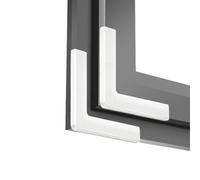YUSSEQDD Protezioni per bordi per mobili da 10 pezzi per protezione angolare per mobili in PVC morbida e ad resilienza, durevole e facile da installare, bianco