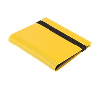 YUSSEQDD Raccoglitore versatile per carte di archiviazione Raccoglitore per carte collezionabili Raccolta di 20 fogli da gioco e sportive Libri da collezione a 4 tasche, giallo, 21x17.5 cm