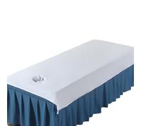 YUSSEQDD Tappetino assorbente, fodera per massaggio impermeabile con foro per il viso, tappetino assorbente per olio, fodera per massaggio impermeabile in cotone, C, 200 * 110 cm