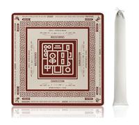 YUSSEQDD Tappetino da Mahjong con regole, flessibile ed elastico, sicuro, antiscivolo, con splendida stampa resistente allo sbiadimento, realizzato in di gomma testurizzata, nove, 80 * 80cm