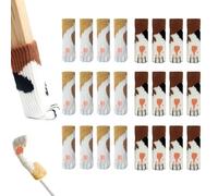 Yusunfun 24 pezzi, protezioni per gambe della sedia, calzini per sedia, possono eliminare il rumore generato dalle sedie e pavimenti in legno, proteggere simpatici artigli per gatti (camuffamento)