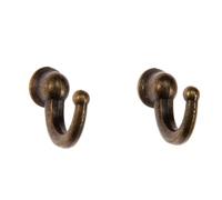 YUSUZH 10 pezzi ganci antichi in lega di zinco appendiabiti da parete for cappelli, cappotti, accappatoi, bagno, cucina, mobili, ferramenta con viti 29 * 20 * 12 mm per Giacche, Vestiti, Cappelli