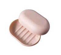 YUSUZH 2 Pezzi, Contenitore for Sapone da Viaggio, portasapone Portatile con Coperchio in plastica for Bagno, Doccia, Vassoio, Piatto portaoggetti, for casa e per Casa, Bagno, Campeggio(Pink)