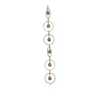 YUSUZH Catene Antipioggia Funzionali e Decorative da 2 Pezzi for Uso Esterno. Facile Decorazione Esterna for Catena di drenaggio dell'Acqua piovana in Metallo 1 m per Cortile da Giardi(Color 2)