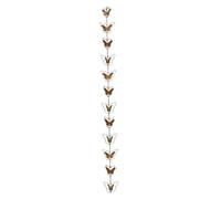 YUSUZH Catene Antipioggia Funzionali e Decorative da 2 Pezzi for Uso Esterno. Facile Decorazione Esterna for Catena di drenaggio dell'Acqua piovana in Metallo 1 m per Cortile da Giardi(Color 5)