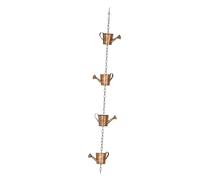 YUSUZH Catene Antipioggia Funzionali e Decorative da 2 Pezzi for Uso Esterno. Facile Decorazione Esterna for Catena di drenaggio dell'Acqua piovana in Metallo 1 m per Cortile da Giardi(Color 1)