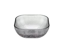 YUSUZH Ciotola di vetro quadrata Semplicità moderna Contenitore for alimenti for la casa in tinta unita Frutta Yogurt Verdure Insalata Gelato Ciotole da dessert per Cucina(Grey Large)