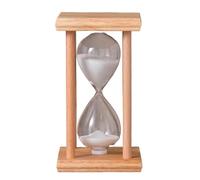 YUSUZH Clessidra in Legno con Quattro colonne, Timer Creativo for Ufficio e casa, Decorazione da Tavolo for 30 Minuti per Casa, Cucina(White)
