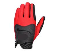 YUSUZH Guanti da golf 5 pezzi Modelli uomo Ventilazione antiscivolo traspiranti Lavabili resistenti all'usura per Mano Sinistrorso/Destrorso(Red,XXL)