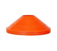 YUSUZH Set di 20 Coni con Piccolo Logo Rotondo, Segnale ostacolo for l'allenamento Calcio, Accessori Sportivi per Calcio, Atletica(Orange)
