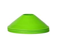 YUSUZH Set di 20 Coni con Piccolo Logo Rotondo, Segnale ostacolo for l'allenamento Calcio, Accessori Sportivi per Calcio, Atletica(Green)