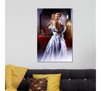 YUSUZHU Quadri da parete con donna bionda sexy, stampa su tela, decorazione da parete con ragazza bellissima, arte su tela con ragazza, minimalista, dipinto 70x100 cm senza cornice