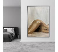 YUSUZHU Stampa artistica su tela Donna sexy a letto, quadri su tela. Arte murale per amanti del vino. Poster minimalista. Decorazione per camera da letto. Dipinto 40x60 cm senza cornice.