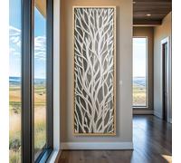 YUSUZHU Stampa su tela verticale lunga per ufficio, opera d'arte alta e stretta per sala da pranzo, soggiorno o camera da letto (40x120 cm/senza cornice)