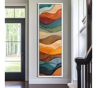 YUSUZHU Stampa verticale lunga per ufficio, quadro su tela alto e stretto per sala da pranzo, soggiorno o camera da letto, opera d'arte lunga e stretta (50x150 cm/senza cornice)