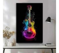 YUSUZHU Stampe artistiche da parete con graffiti, poster musicali fantastici, illustrazioni musicali, decorazioni murali ad acquerello, pittura di strada, 60x90 cm, senza cornice