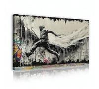 YUSUZHU Street Urban Graffiti Canvas Wall Art Dance Canvas Prints Poster Opera d'arte contemporanea Decorazione su tela unica Pittura 60x80cm senza cornice