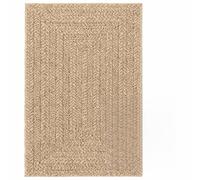 YUTAASU 140x200cm Jute Look Outdoor Indoor Rug, Durable PP Water-Resistant Doormat for Patio Balcony Garden, UV Resistant Easy Clean Rectangle Carpet