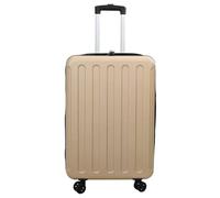 YUTAASU Borsa da viaggio rettangolare in plastica ABS nera, 34 x 23 x 55,5 cm, con lucchetto, robusta e versatile per gite del fine settimana o lunghi viaggi, design moderno con molto spazio