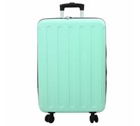 YUTAASU Borsa da viaggio rettangolare in plastica ABS nera, 34 x 23 x 55,5 cm, con lucchetto, robusta e versatile per gite del fine settimana o lunghi viaggi, design moderno con molto spazio, verde